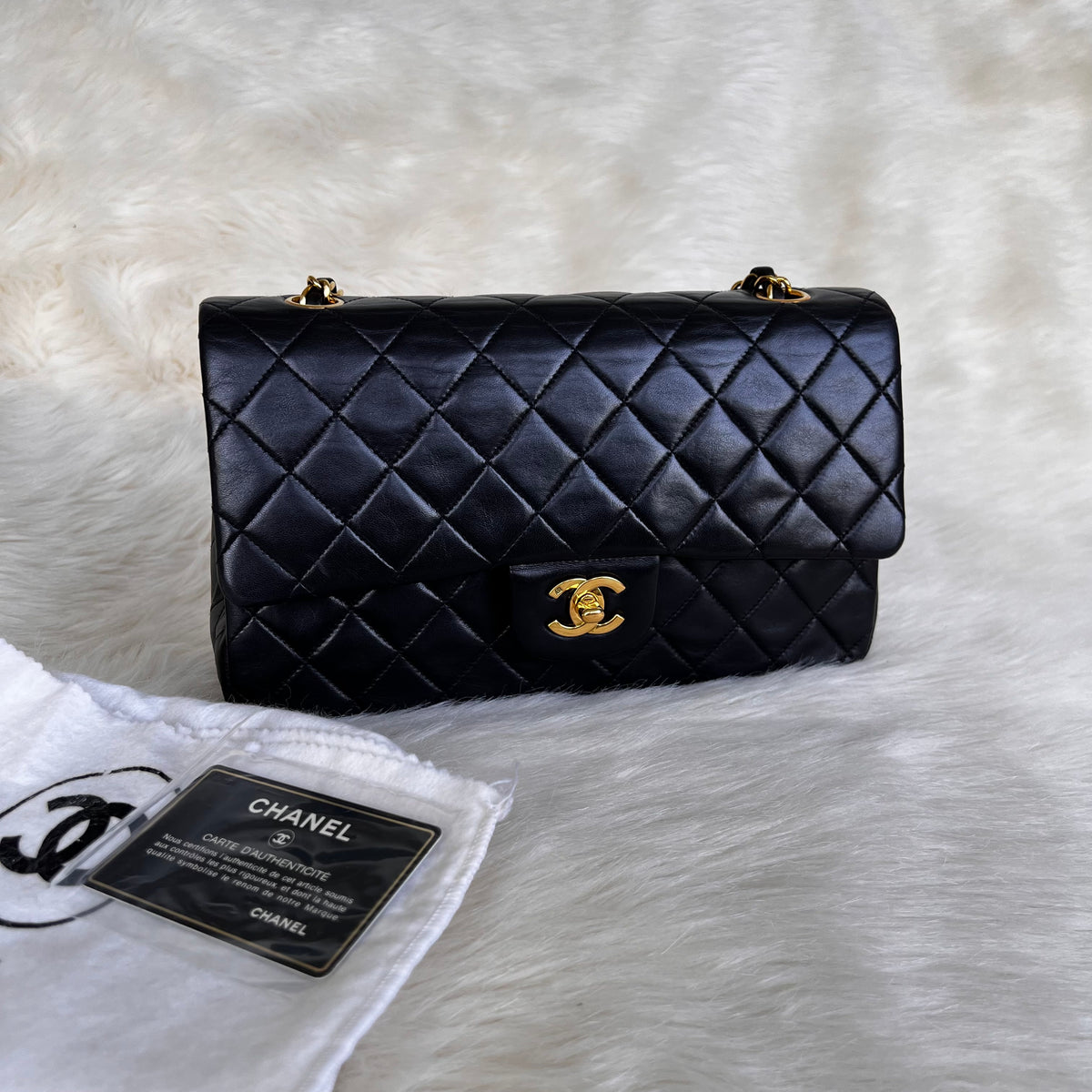 Chanel Classic Vintage Medium Quilted Leather Flap Shoulder Bag