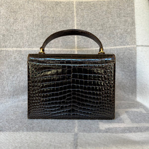 
            
                Load image into Gallery viewer, 1970s Gucci Exotic Top Handle Bag - Auction
            
        