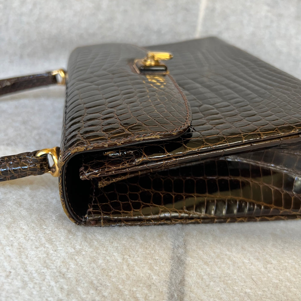 1970s Gucci Exotic Top Handle Bag - Auction