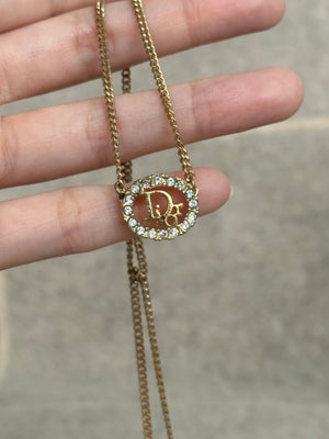 
            
                Load image into Gallery viewer, Dior Vintage MiniLogo Embellished Necklace
            
        