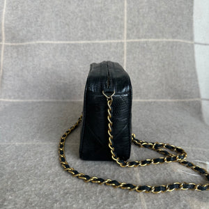 Vintage Chanel Lizard Skin Tassel Camera Bag