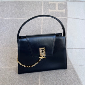 
            
                Load image into Gallery viewer, Vintage Celine Chain Top Handle Box Leather
            
        