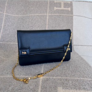 
            
                Load image into Gallery viewer, Vintage Celine Dual Logo Shoulder Bag with Vintage Celine Chain
            
        