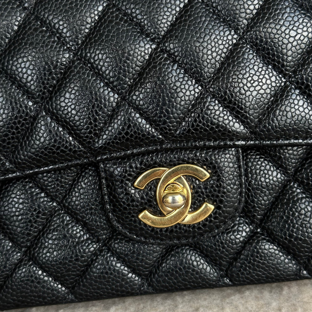 Chanel Medium Classic Flap Caviar with Gold Hardware
