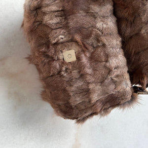 
            
                Load image into Gallery viewer, Vintage Fendi Rabbit Fur Small Zucca Baguette
            
        
