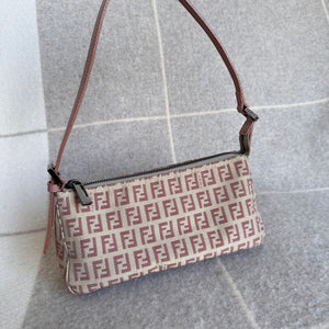 Fendi Pink Small Zucca Shoulder Bag – Adore Adored