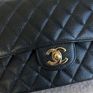 2003-2004 Chanel Vintage Caviar Medium Classic Flap in Black