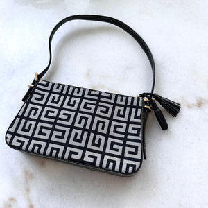 1990s 2000s Vintage Givenchy Monogram Canvas Shoulder Bag Adore Adored