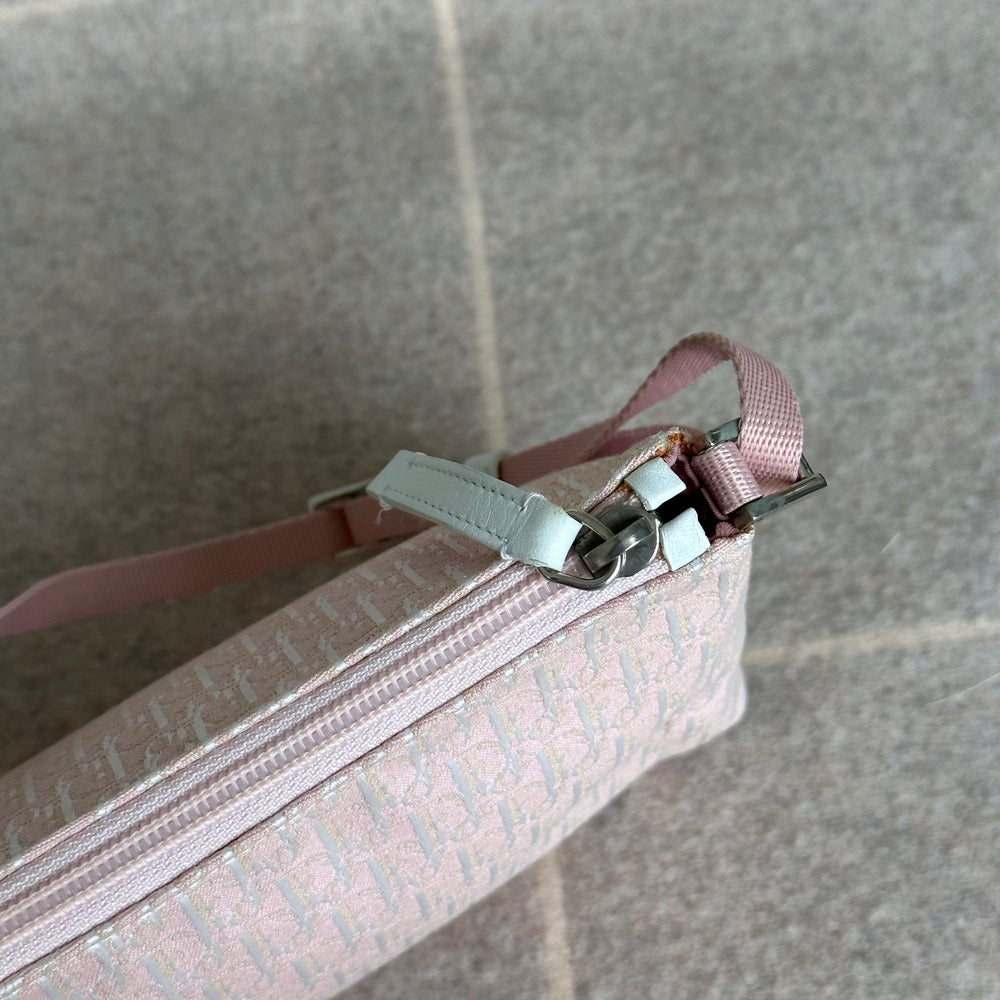Christian Dior Pink Iridescent Canvas Shoulder Bag