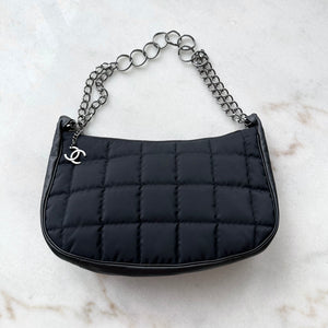 2001-2003 Vintage Chanel Nylon Puff Hobo Bag
