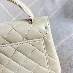 Chanel Light Beige Quilted Lambskin Rectangular Mini Classic Flap