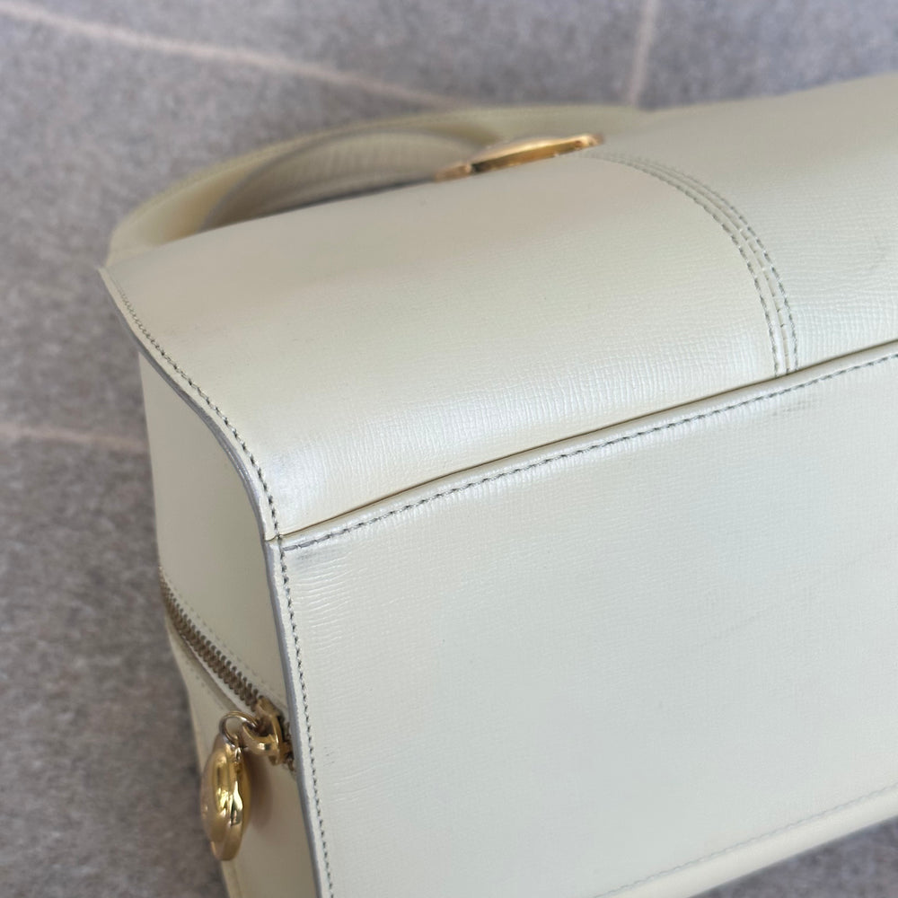 
            
                Load image into Gallery viewer, Vintage Dior Cream Box Bag Top Handle
            
        