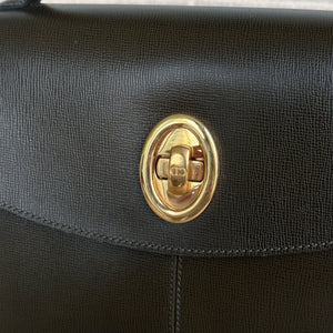 Vintage Christian Dior Olive Top Handle Bag